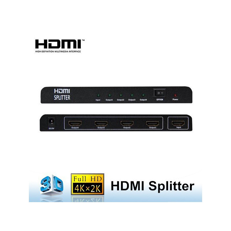 SPLITTER HDMI 4 PORTS 4K