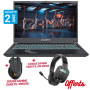 PC PORTABLE GIGABYTE G5MF5 / I7 13ÈME GÉN / 16 GO / RTX 4050 6G / AVEC SOURIS GAMING + CASQUE GAMING STAR WAVE OFFERTS