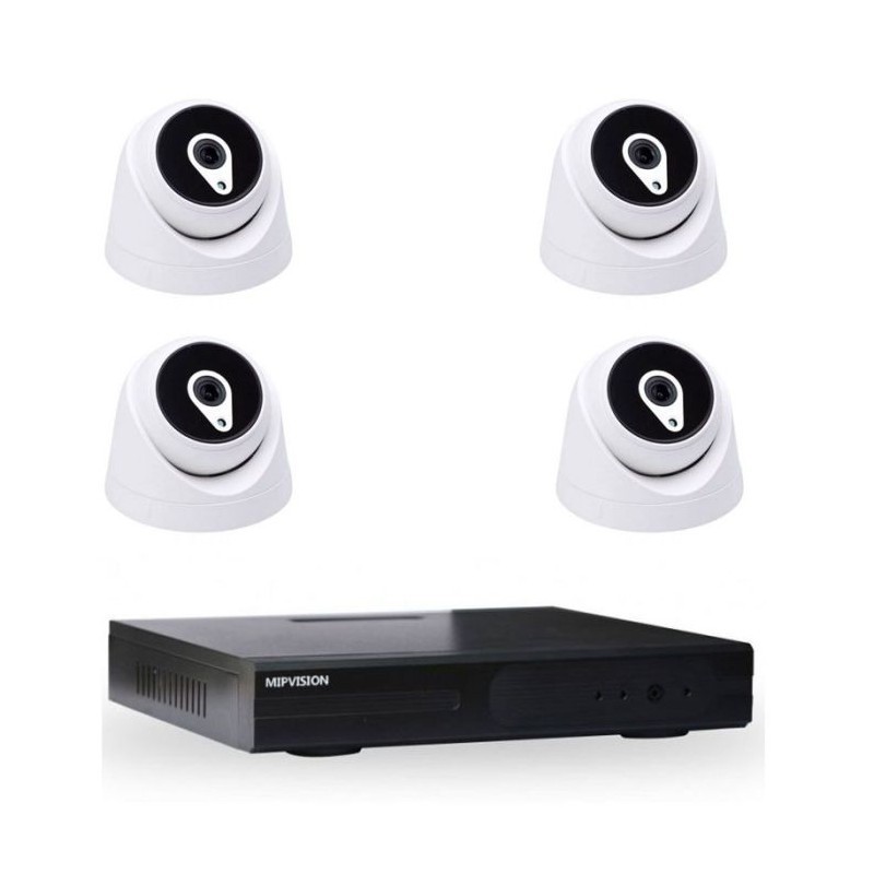 KIT DE SURVEILLANCE MIPVISION XDVR + 4 CAMÉRAS INTERNES 2MP