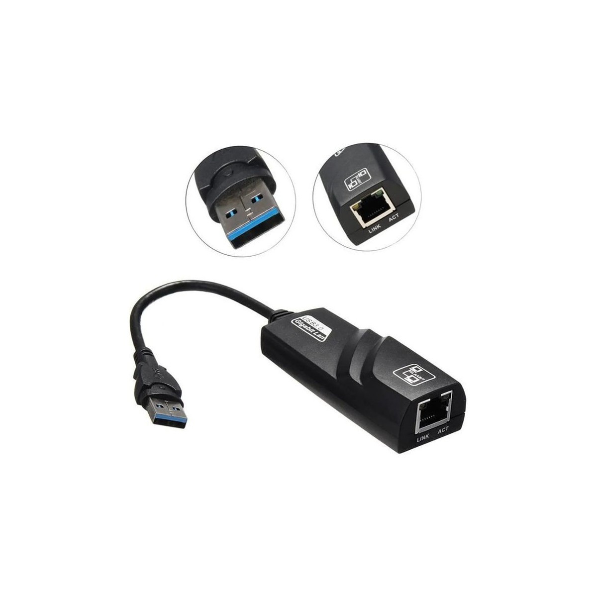 ADAPTATEUR RÉSEAU USB VERS ETHERNET GIGABIT 10/100/1000 MBPS