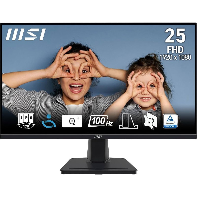 ÉCRAN MSI PRO MP252 24.5″ FULL HD IPS / 100 HZ / NOIR