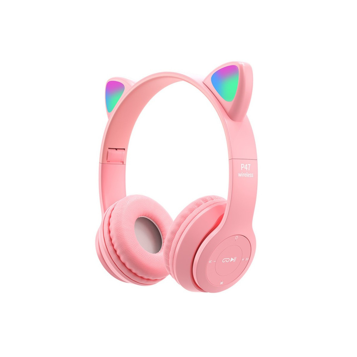 CASQUE-MICRO BLUETOOTH P47 / PINK