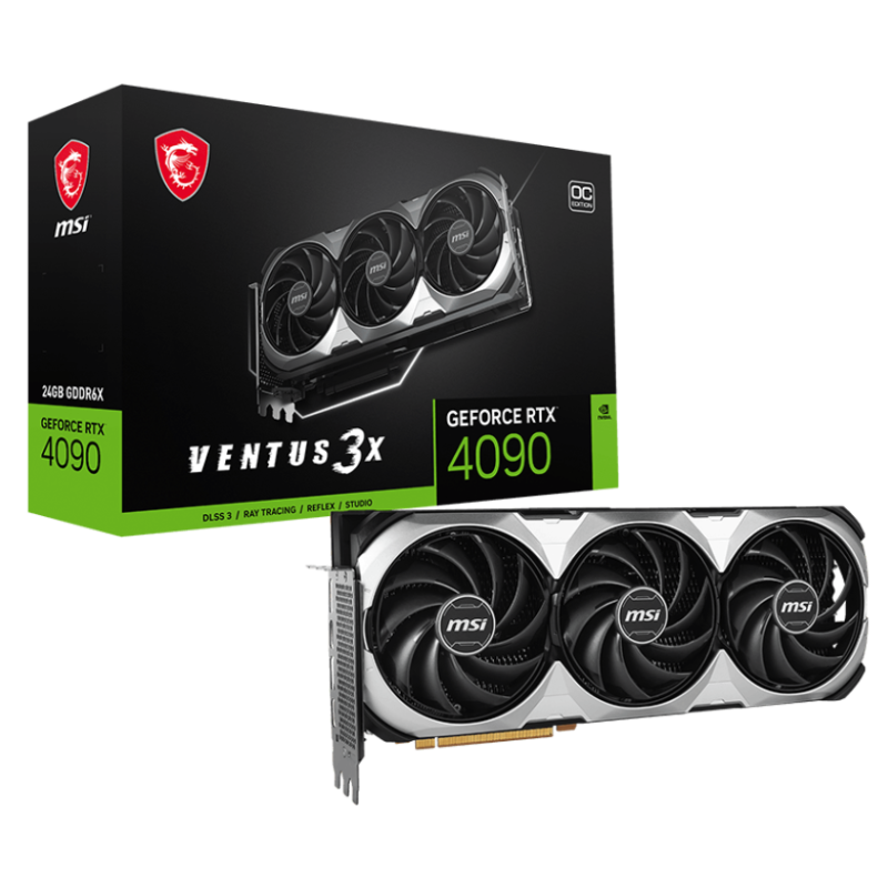 CARTE GRAPHIQUE MSI GEFORCE RTX 4090 VENTUS 3X E OC / 24 GO GDDR6X