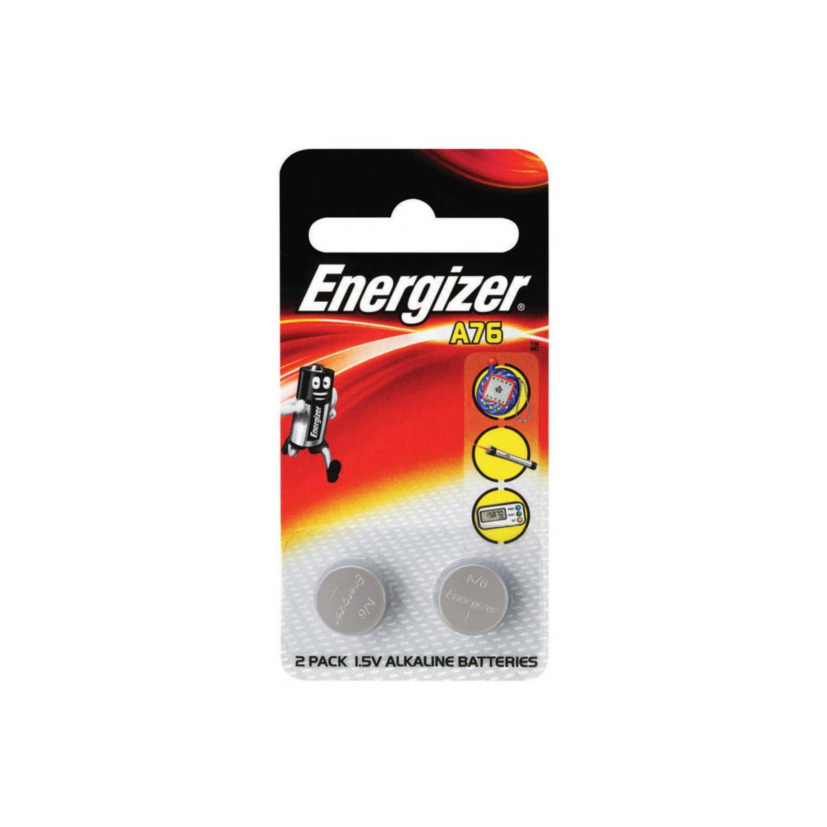 2X PILES ENERGIZER A76 ALKALINE 1.5V