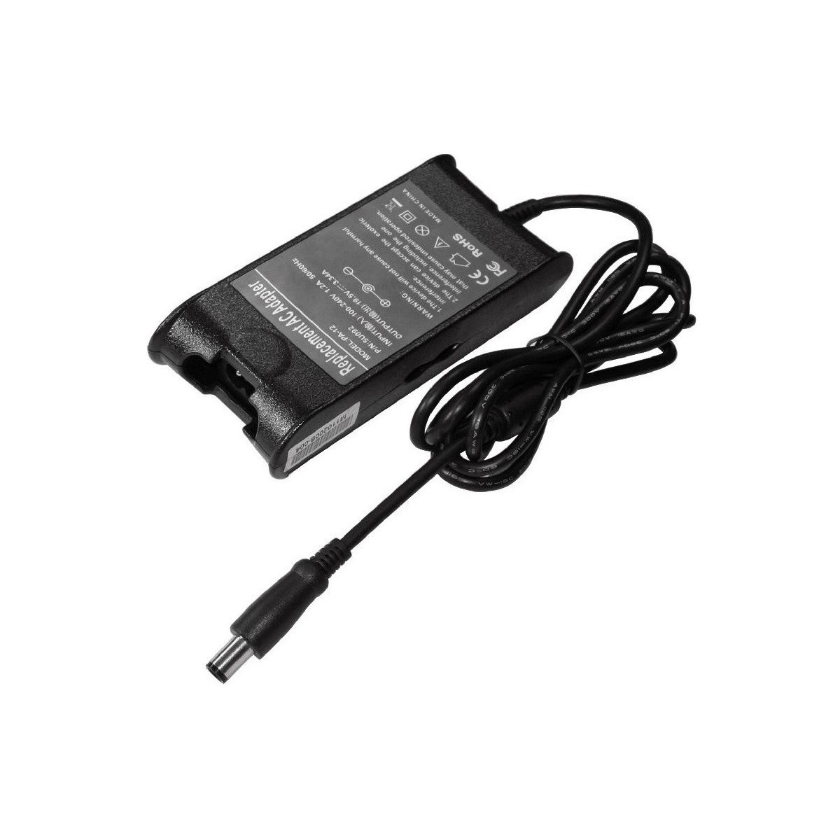 CHARGEUR ADAPTABLE POUR PC PORTABLE DELL 19.5V / 3.34A