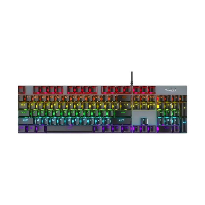 Clavier Gamer Filaire T-WOLF T17 QWERTY RGB