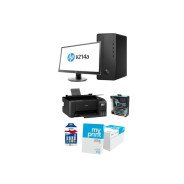 Pack Promo : PC de Bureau HP Pro 300 G3+imprimante EPSON+ Rame Papier+ Casque TC-Q4