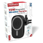 Promate Support voiture et Chargeur Sans Fil VentMag-15W