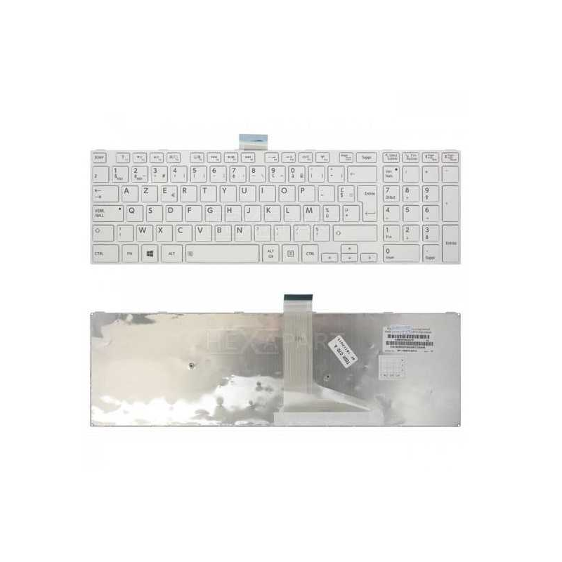 CLAVIER PC PORTABLE Toshiba Satellite C50 L50-A Blanc