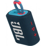 HAUT PARLEUR PORTABLE BLUETOOTH JBL GO 3 SQUAD ÉTANCHE / BLEU ET ROSE