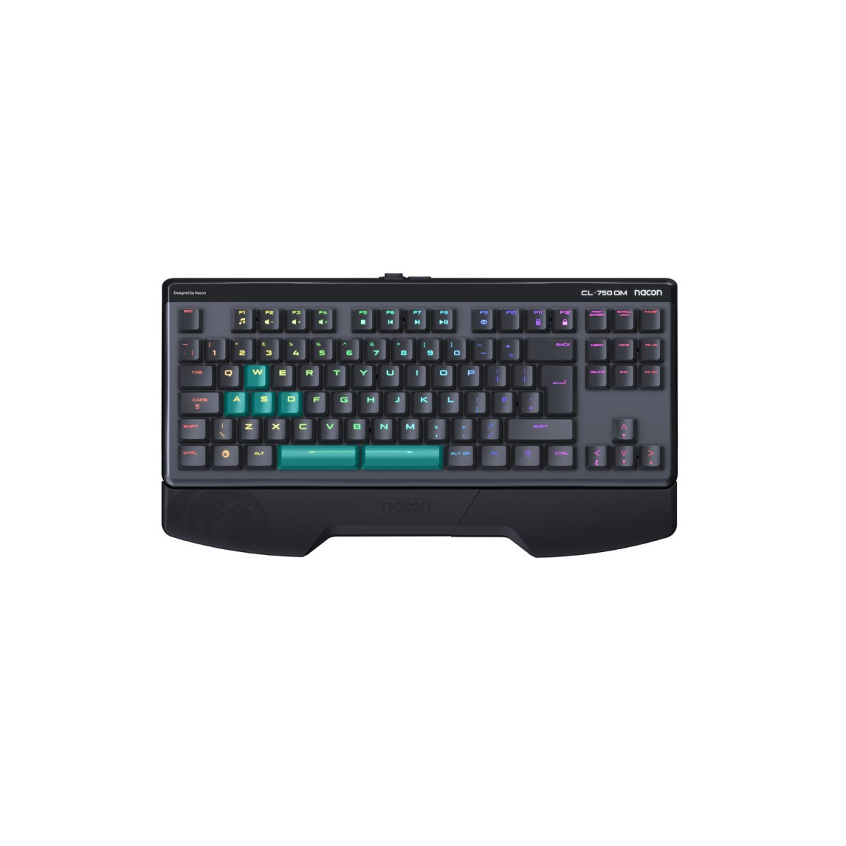 CLAVIER FILAIRE GAMING AZERTY NACON OPTIQUE-MÉCANIQUE / GRIS ET NOIR