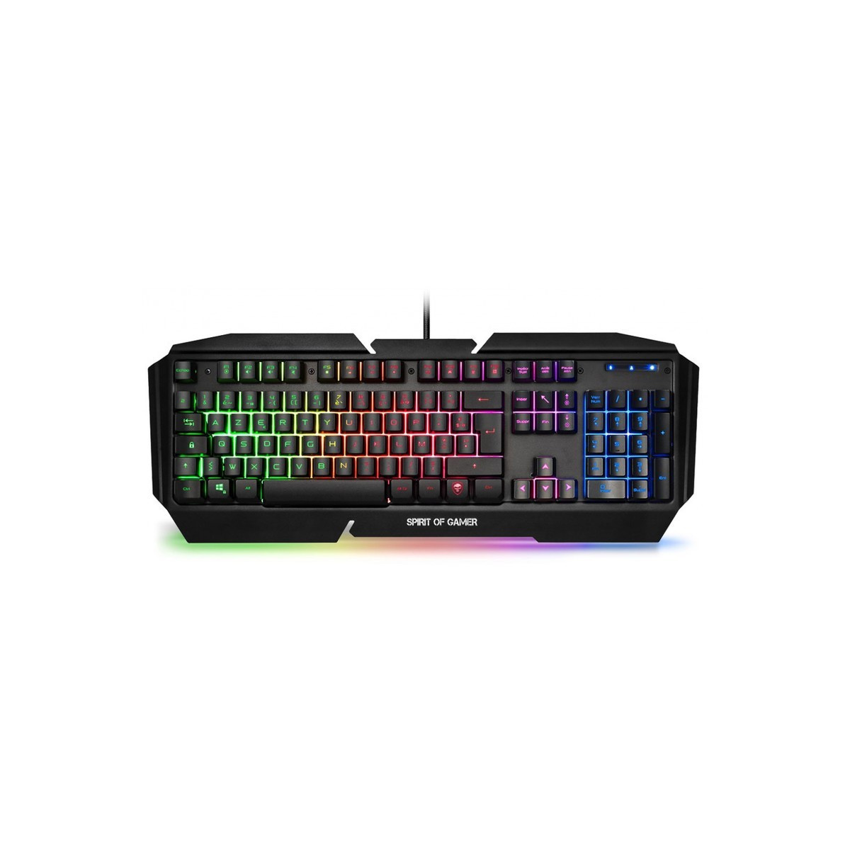 CLAVIER GAMING RÉTROÉCLAIRÉ PRO-K5 SPIRIT OF GAMER