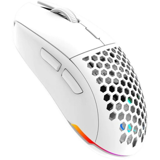 SOURIS GAMER AQIRYS TGA ALPHA DOUBLE MODE RGB BLANC