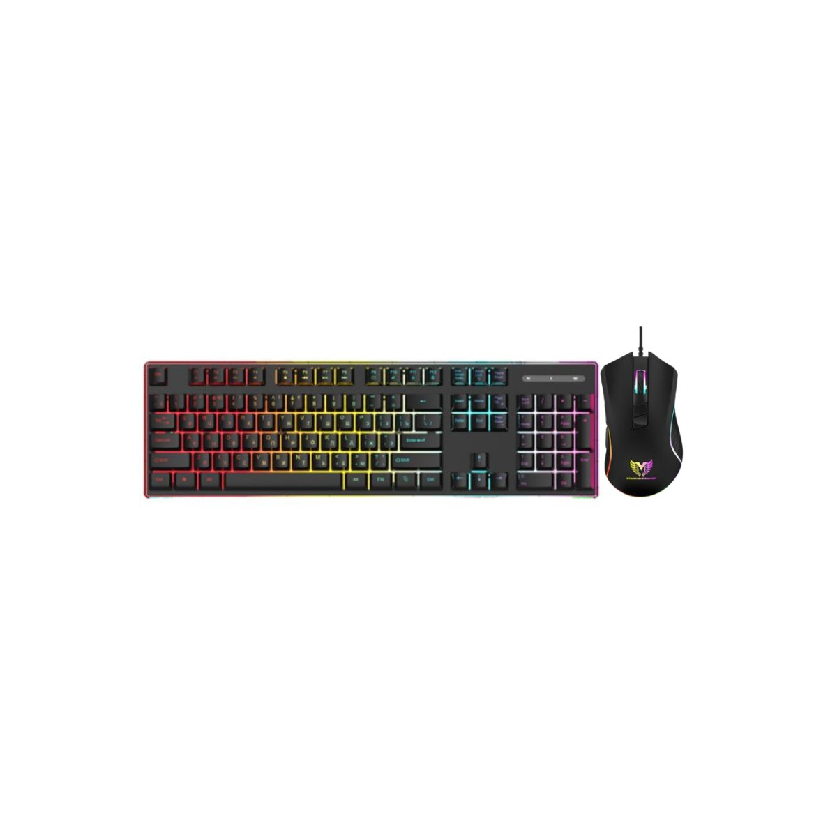 ENSEMBLE CLAVIER ET SOURIS GAMER FILAIRE STAR WAVE - GCM1090 - RGB