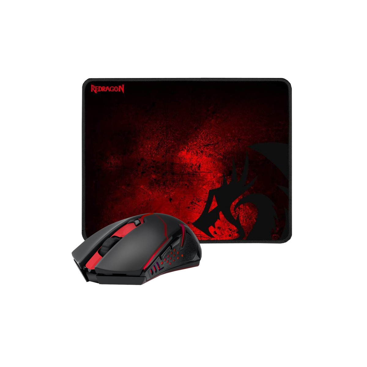 PACK TAPIS ET SOURIS GAMER SANS FIL REDRAGON M601-WL-BA