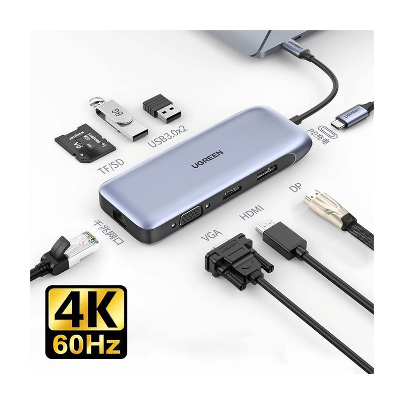 HUB USB-C 9en1 Ugreen