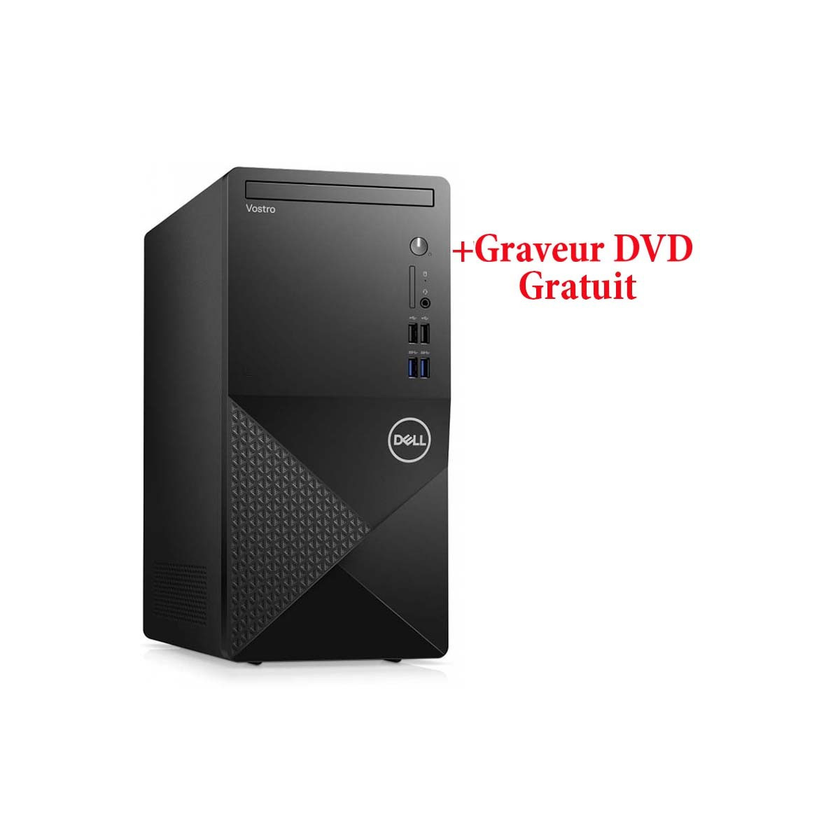 Pc De Bureau Dell Vostro 3910 i3 12Gén 4Go 1To Noir