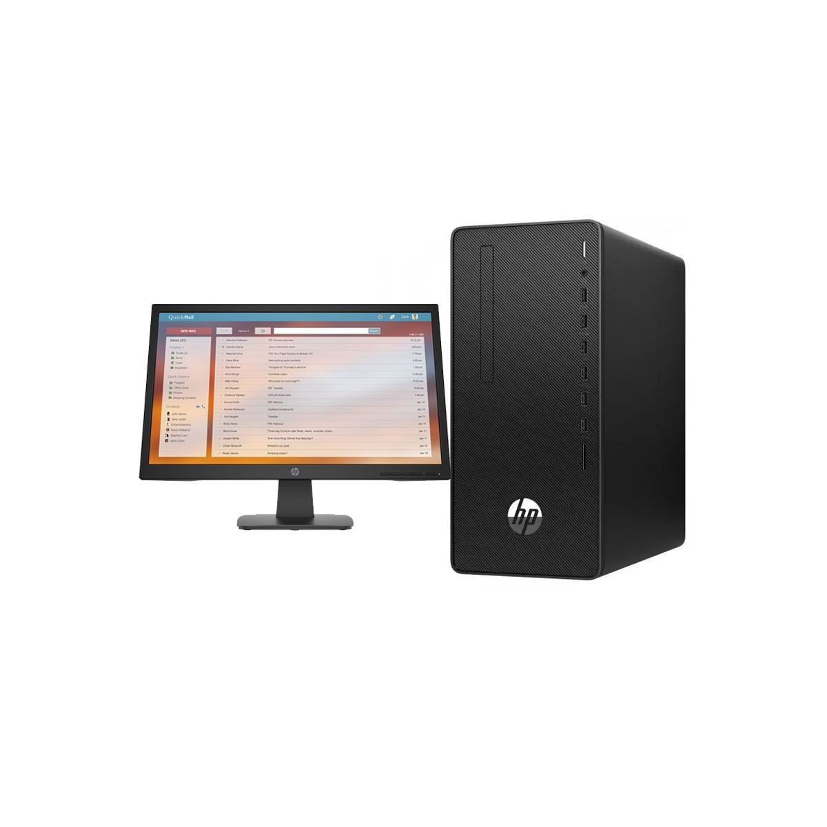 Pc De Bureau HP 300 G6 Pentium Gold G6400 4Go 1To Noir (2T8G3ES)