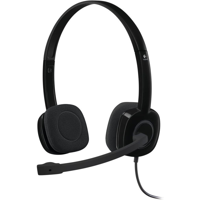 Micro Casque Filaire Logitech Stéréo Headset H151 Noir – 981-000589