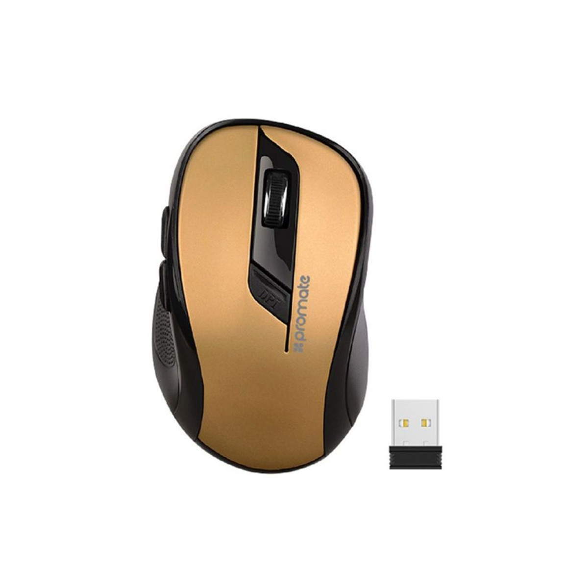 Souris Optique Sans Fil Promate Clix-7 Gold – CLIX-7/GOLD