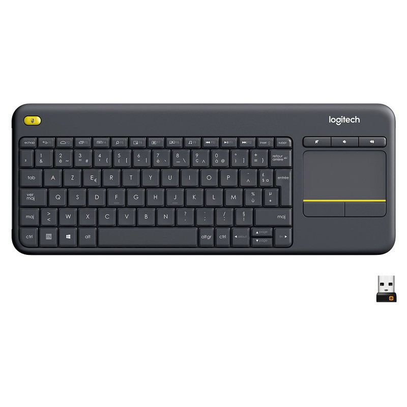 Clavier Sans Fil Logitech K400 Plus Noir (920-007129) – 920-007129