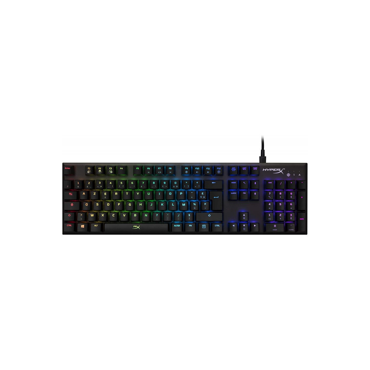 Clavier De Jeu Mécanique Hyperx Alloy Origins RGB HX-KB6RDX-FR – HX-KB6RDX