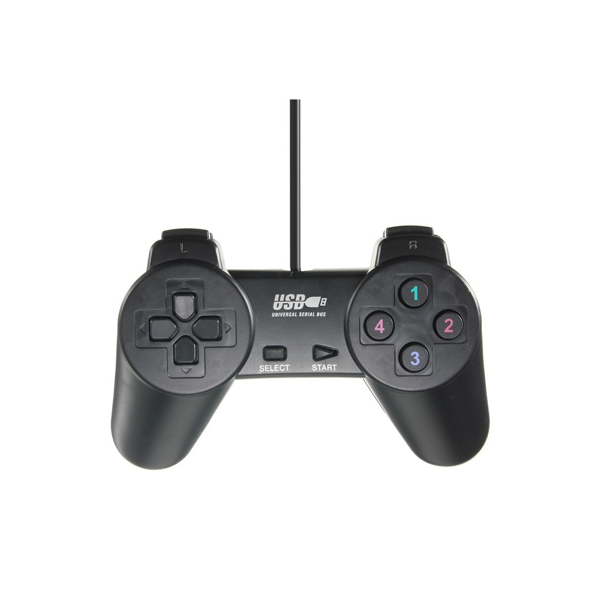 Manette De Jeux Simple Noir – USB-701