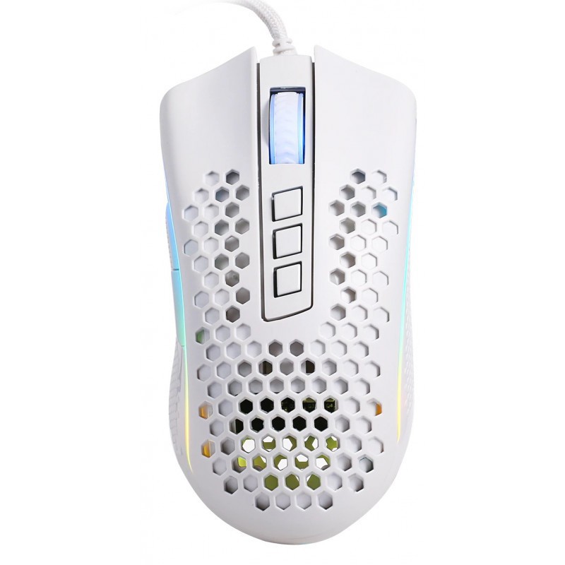 Souris Gaming Filaire Redragon M808 Storm RGB Blanc – M808RGB-W