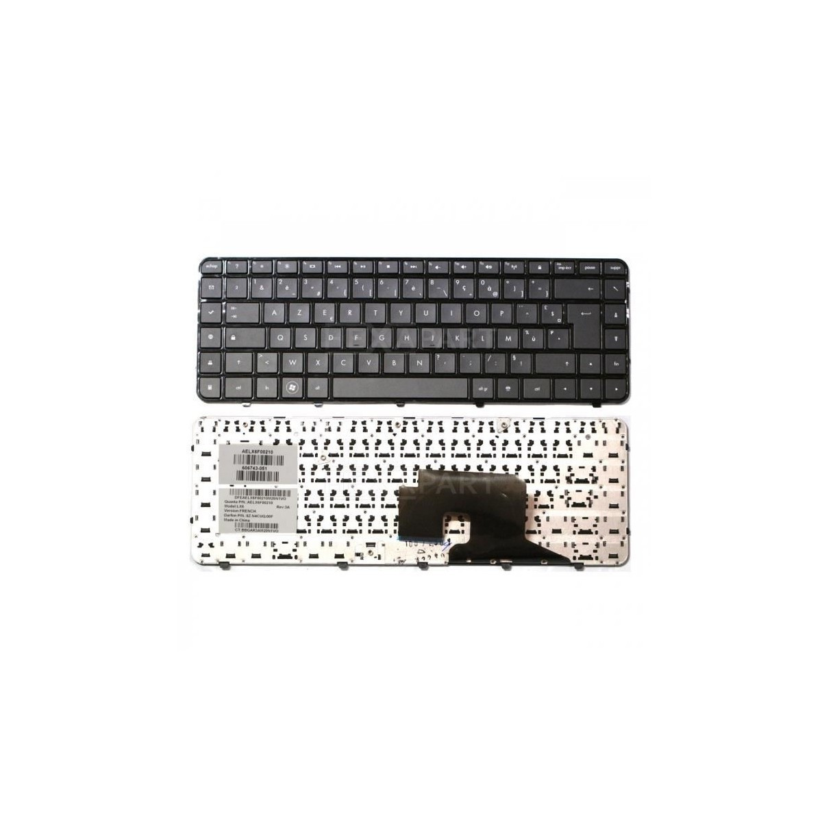 CLAVIER PC PORTABLE HP Compaq DV6-3000 / DV6-4000 – AZERTY