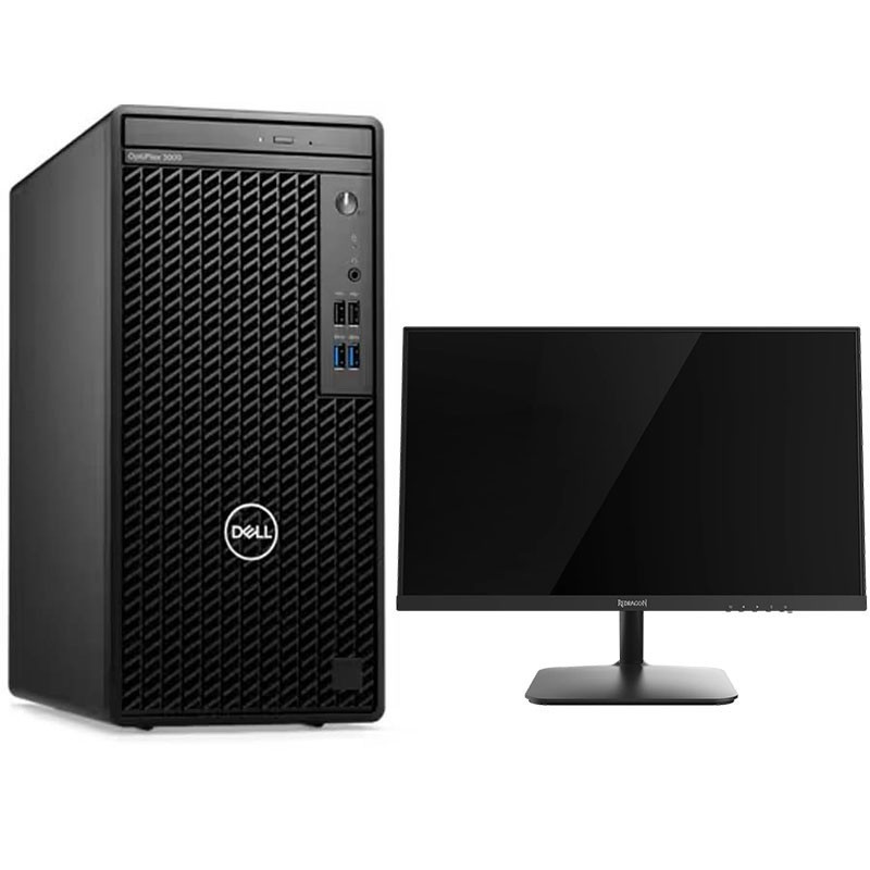 PC de Bureau DELL OptiPlex 3000 i3 12Gén 8 Go 512 Go SSD + Ecran Redragon 23.8″