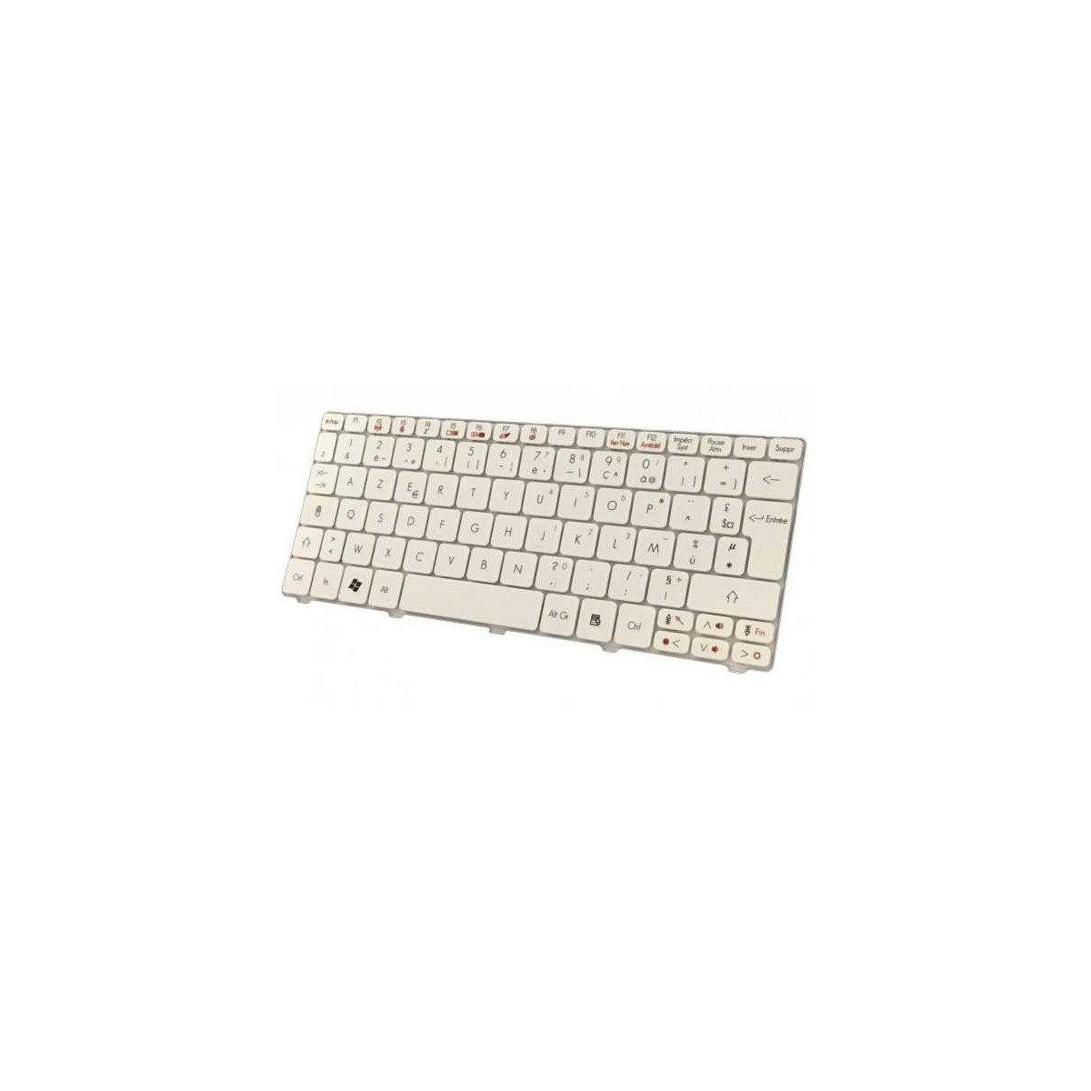 CLAVIER PC PORTABLE Blanc Acer Aspire One 532H