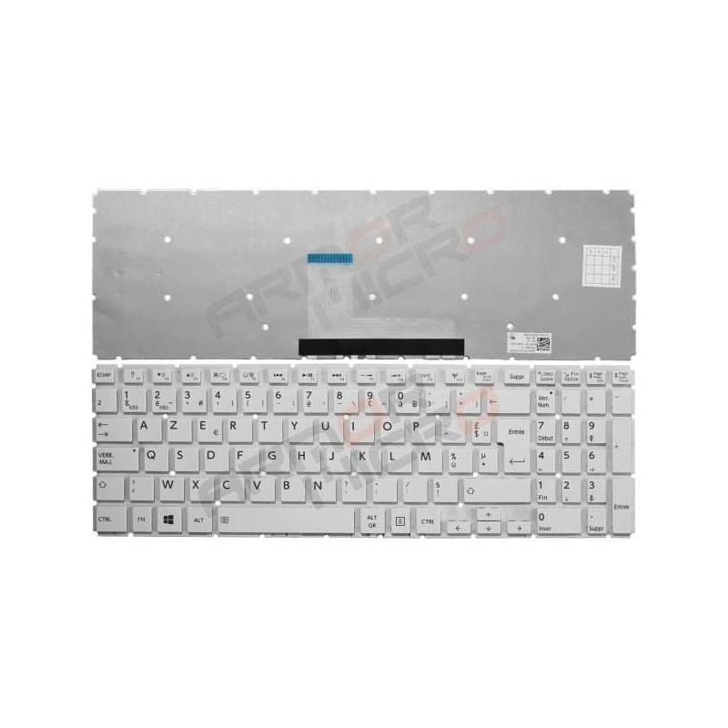 CLAVIER PC PORTABLE Toshiba Satellite L50-B BLANC