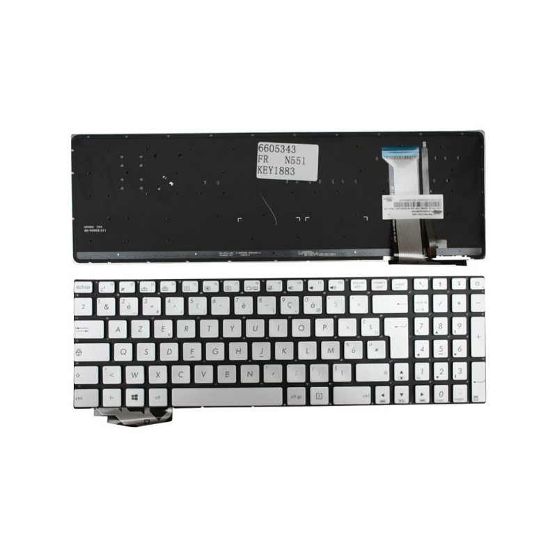 CLAVIER PC PORTABLE Asus N751J N751JK N751JX