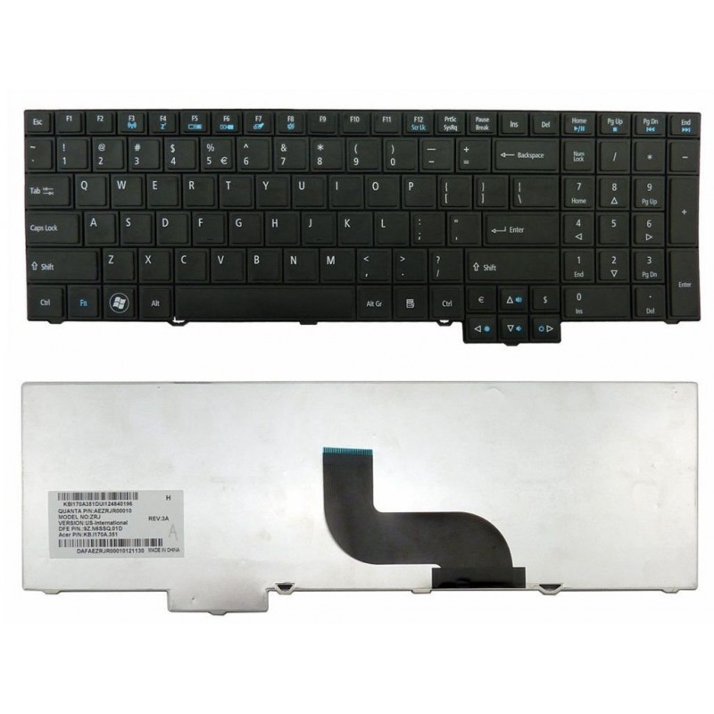 CLAVIER PC PORTABLE Acer Travelmate 5760 / 7750