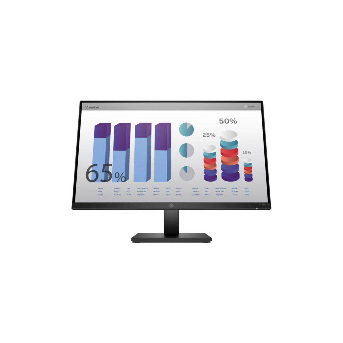 Ecran HP P24q G4 24″ QHD IPS Pivotant / Noir