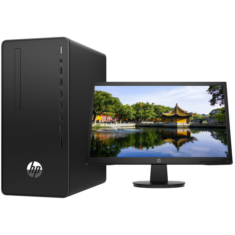 PC de bureau HP Pro 300 G6 / i5 10è Gén / 4 Go + Écran HP 22V 22″ Full HD