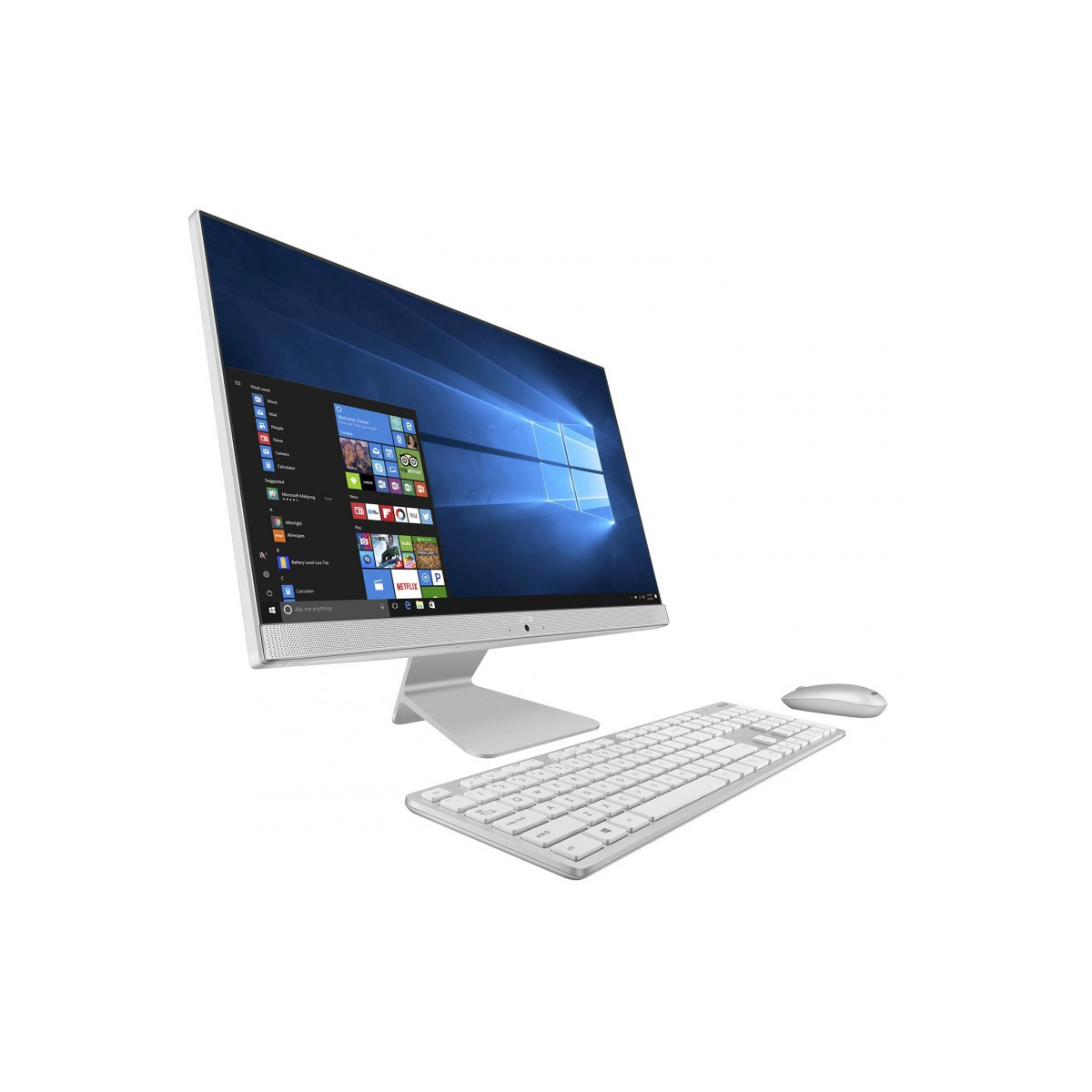 PC de bureau All-in-One Asus Vivo AiO V241EAK / i7 11è Gén / 8 Go / 1 To + 128 Go SSD / Blanc