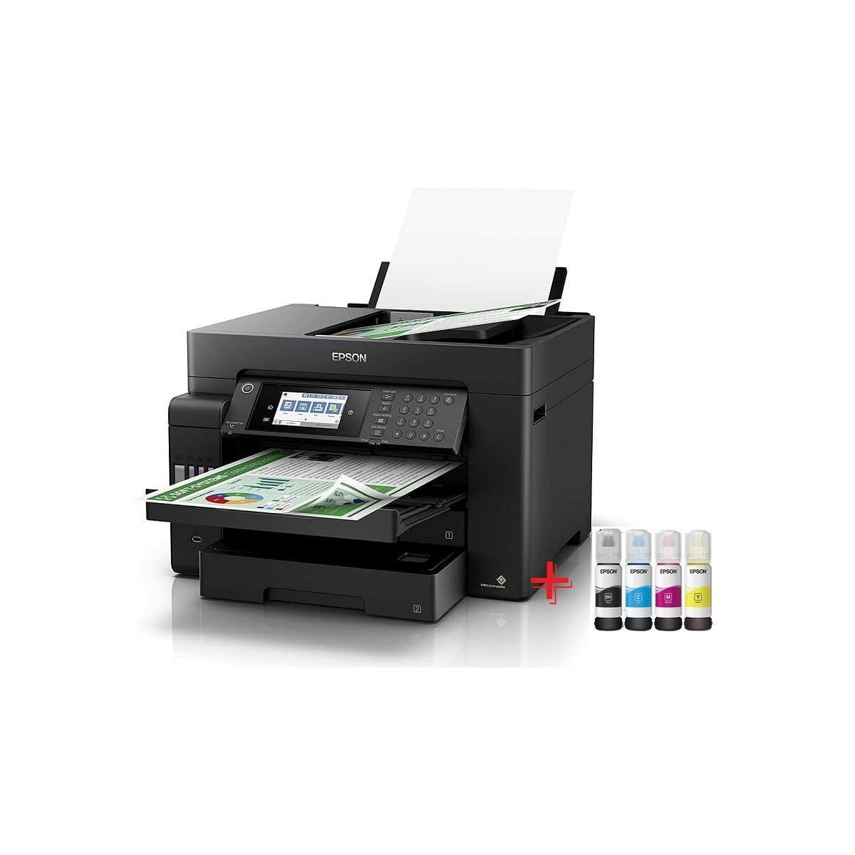 Imprimante à réservoir intégré Multifonctions 4 en 1 Epson EcoTank L15150 A3+ Avec 5 Bouteilles D’encre Offertes