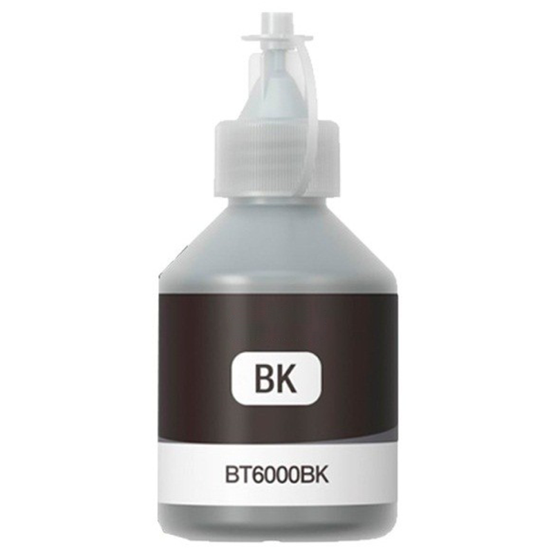 BOUTEILLE D’ENCRE ADAPTABLE BROTHER BT6000BK / 100ML / NOIR