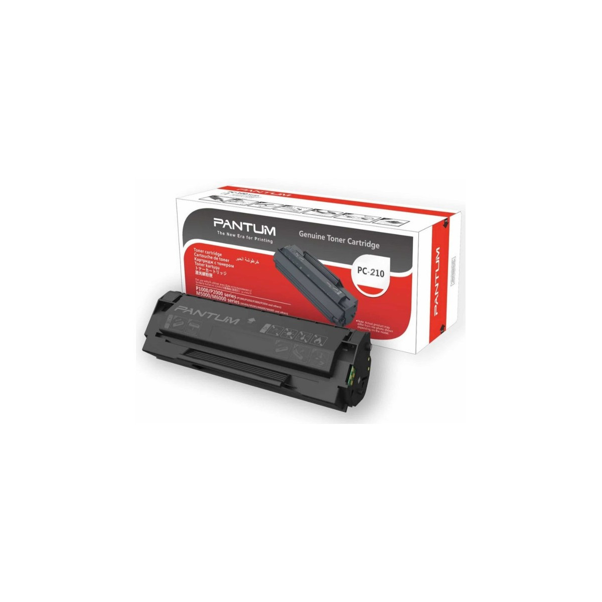 TONER LASER ORIGINAL PANTUM PC-210 / NOIR