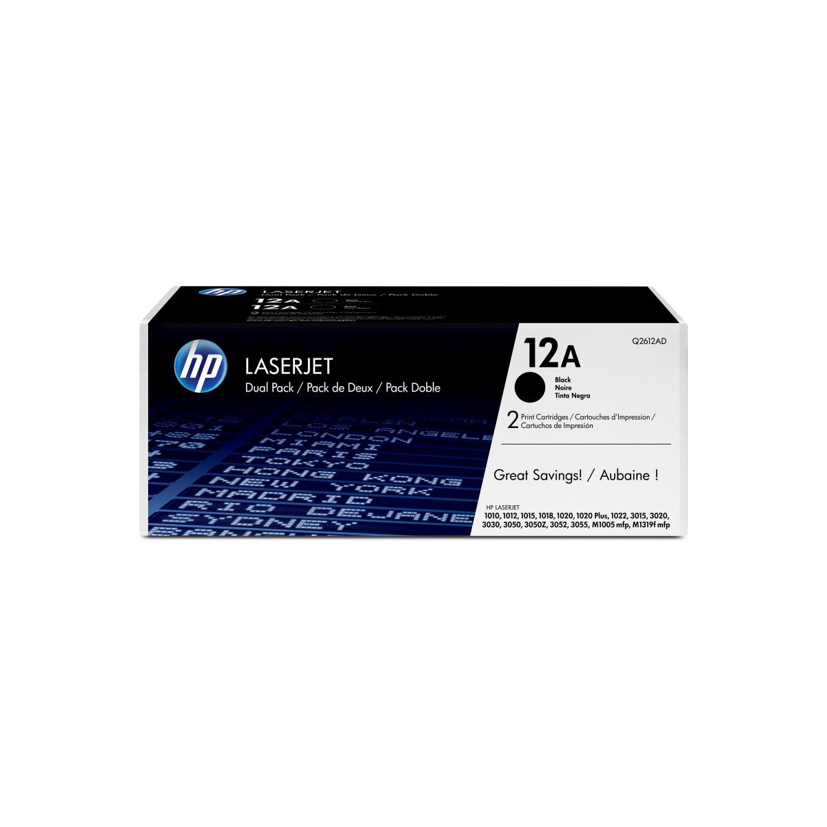 Toner HP Original Q2612A / Noir