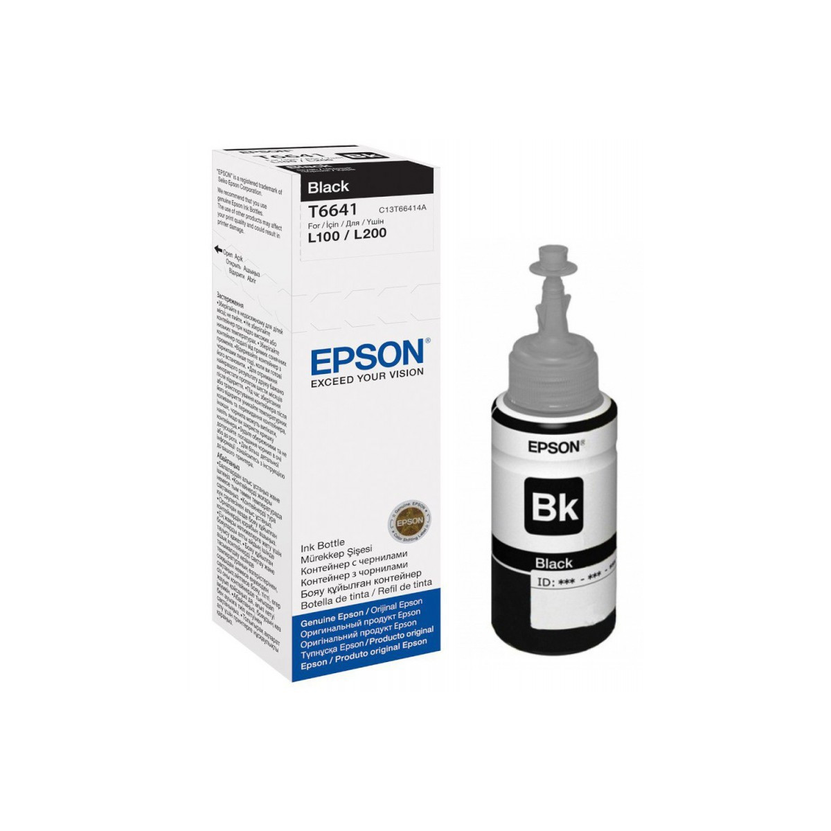 Bouteille d’encre Epson T6641 Noir 70ml