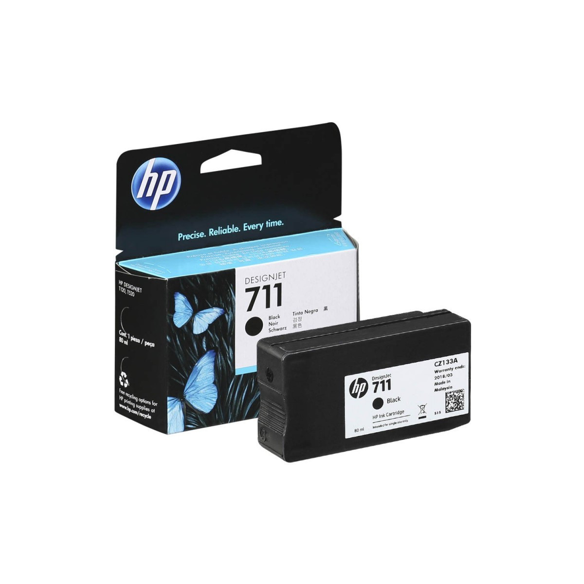 Cartouche Originale HP 711 Noir 80 ml