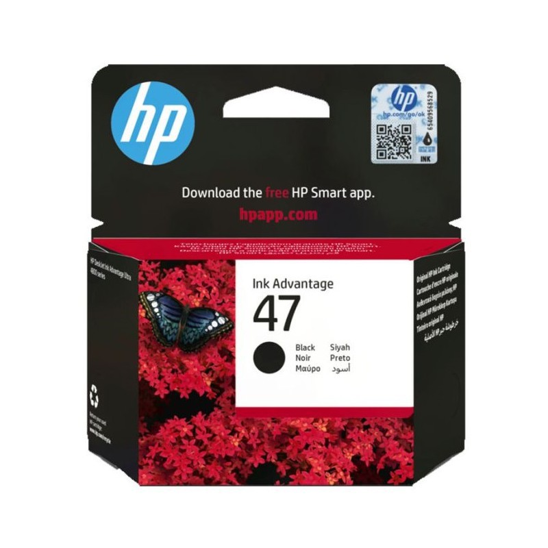 CARTOUCHE HP ORIGINALE HP 47 / Noir