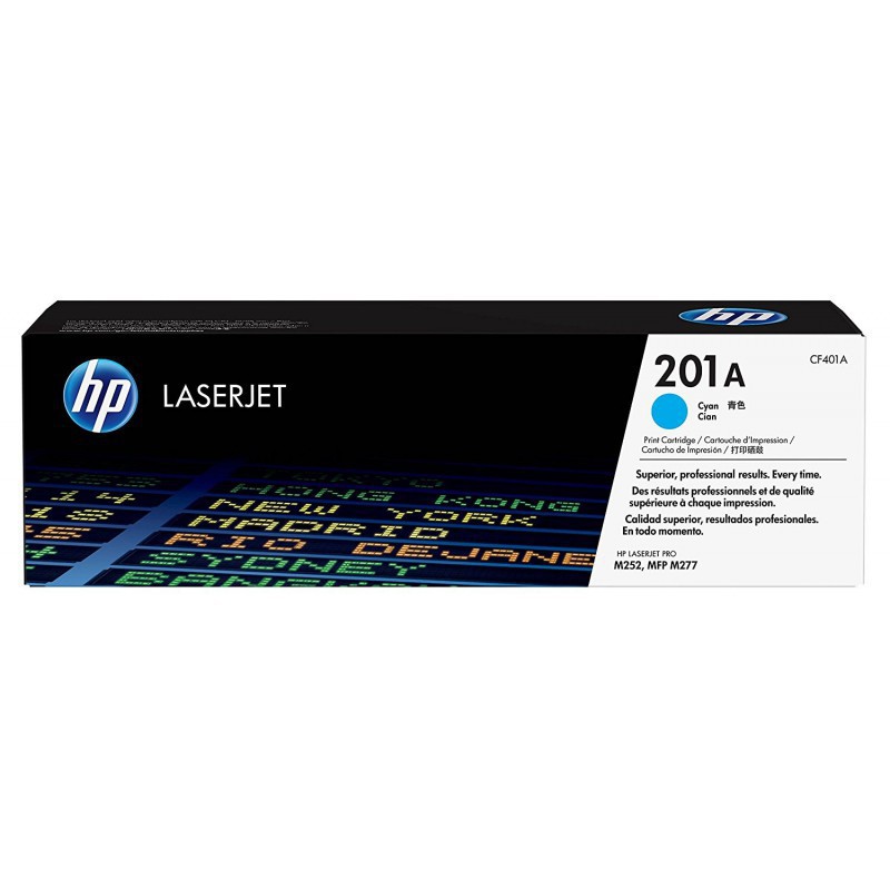 Cartouche de toner HP 201A LaserJet Cyan originale / 1 330 pages CF401A