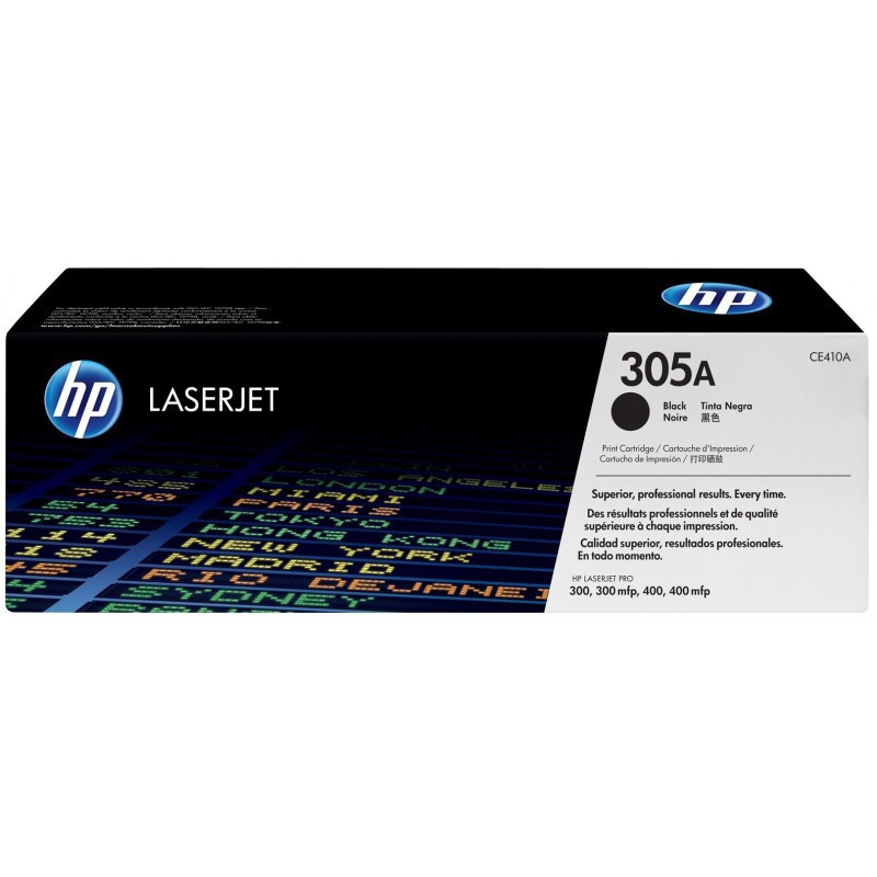 TONER ORIGINAL HP 305A – CE410A / NOIR