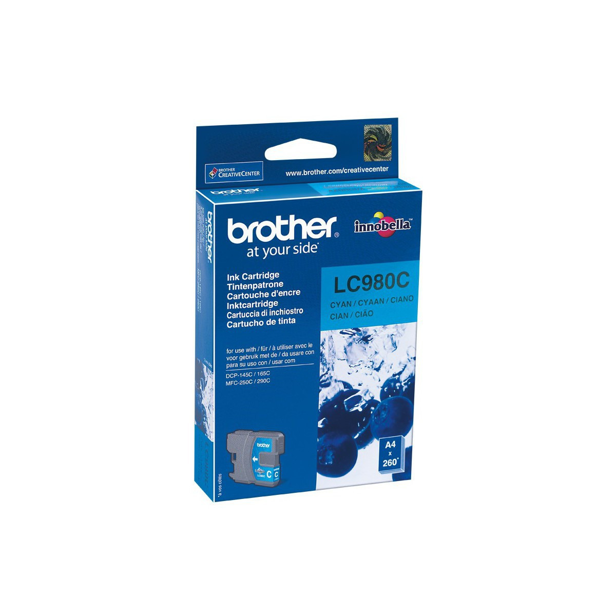 Cartouche Jet d’encre Originale Brother LC980C / Cyan