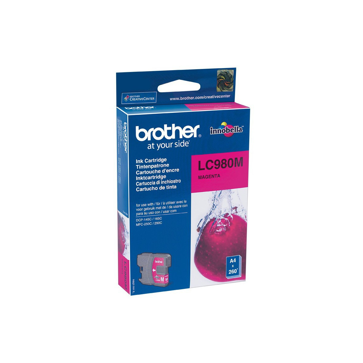 Cartouche Jet d’encre Originale Brother LC980M / Magenta