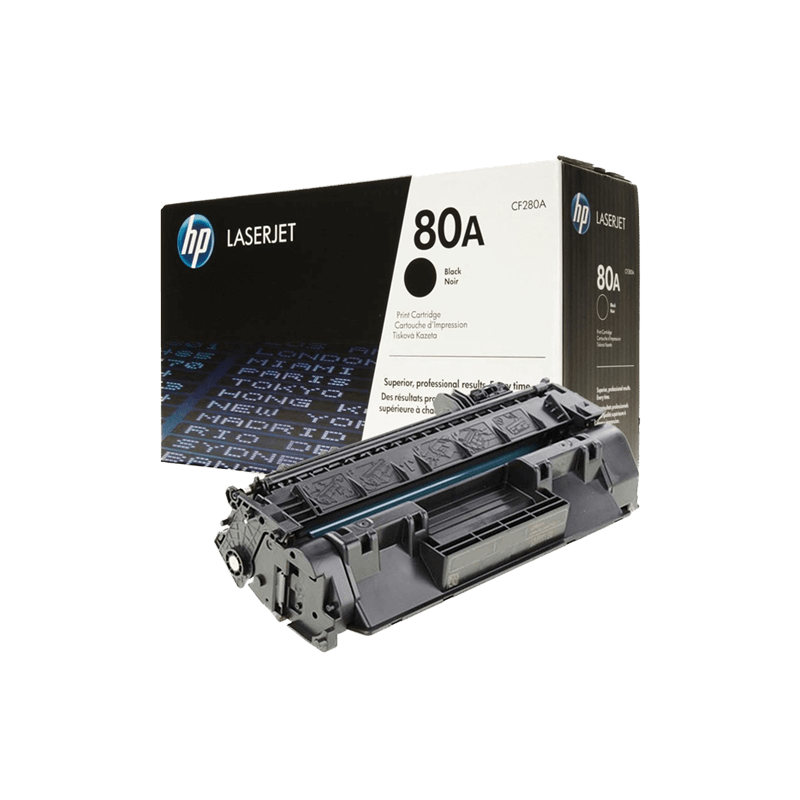 Cartouche de toner HP 80A LaserJet noir originale / 5 500 pages CF280A