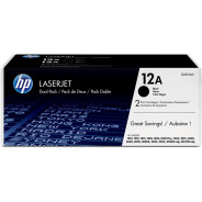 Pack 2 Toners HP Originaux Q2612A / Noir